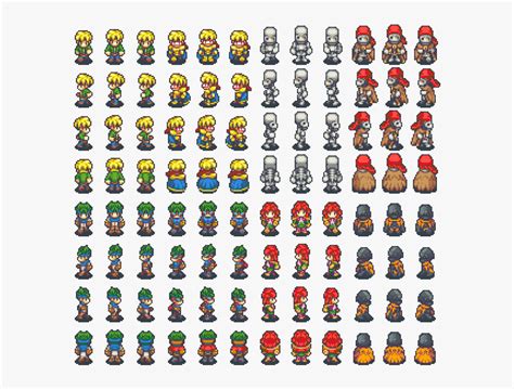 Rpg Sprite Sheet Png Transparent Png Kindpng