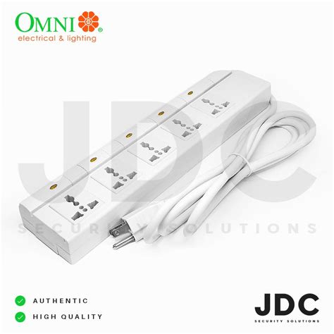 Omni Wed 350 Pk 5 Gang Universal With Individual Switch Extension Cord