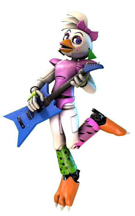 A Cartoon Character Is Holding A Guitar And Wearing Colorful Clothing