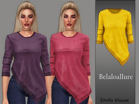 The Sims Resource Belaloallureemilly Blouse