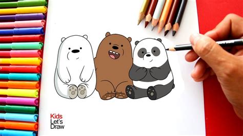 Cómo dibujar a Los Osos ESCANDALOSOS How to draw We Bare Bears