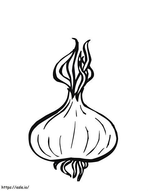 Awesome Onion Coloring Page