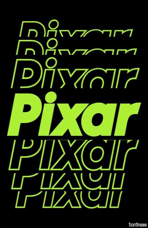 Pixar Text Effect And Logo Design Brand