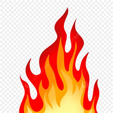 Yellow Flame Clipart Vector Red Yellow Burning Flame Clipart Red