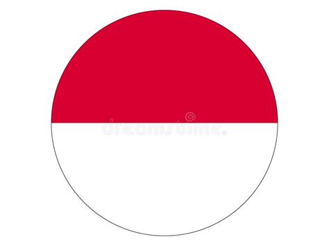 Round Flag Of Indonesia Stock Vector Illustration Of Republic 134274701