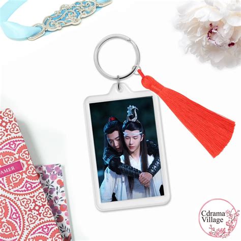 The Untamed Keychain W Photo And Tassel Wei Wuxian Lan Zhan Etsy