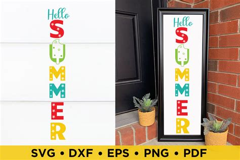 Hello Summer Summer Porch Sign Svg Graphic By Craftlabsvg · Creative