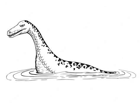 Adorable Cartoon Loch Ness Monster Clip Art Wild Mythical Animal