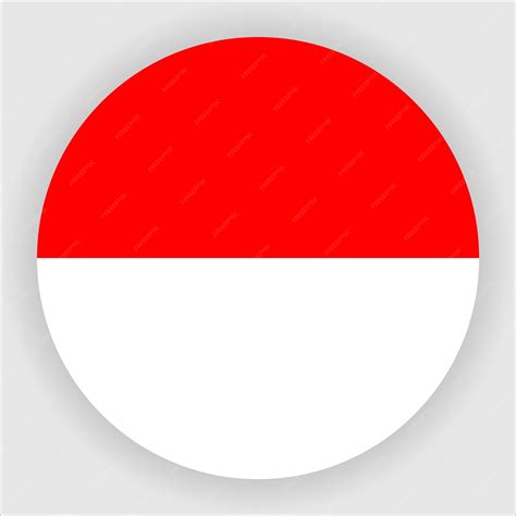 Premium Vector Indonesia Flat Rounded Flag Icon