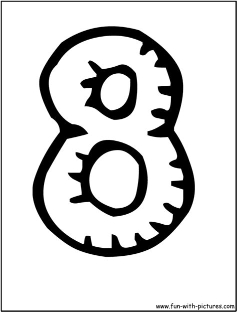 Number 8 Coloring Page