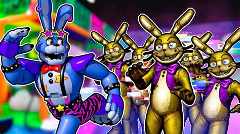 100 Glitchtrap Vs 1 Glamrock Bonnie In FNAF Security Breach TPRR YouTube