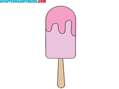 How To Draw A Popsicle Easy Drawing Tutorial For Kids