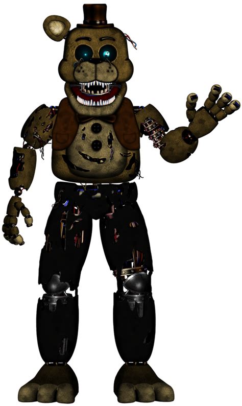 Fnaf Plus Withered Golden Freddy By Ajosterio On Deviantart