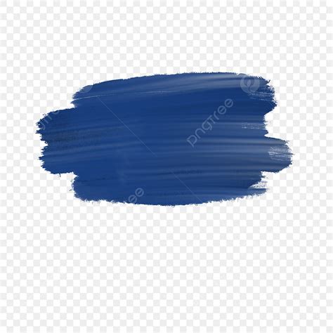 Paint Brush Stroke Clipart Vector Navy Blue Ink Blue Thick Paint