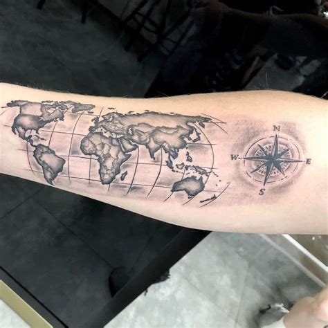 101 Amazing World Map Tattoo Ideas To Inspire You In 2023 Artofit