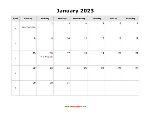 2023 Word Calendar Us Holidays Printable Calendar 2023