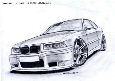 Pin By Airbrushdoc On Drawing Inspiration Bmw E36 Bmw Art Dream