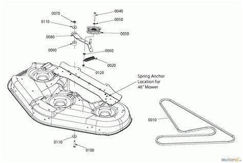 Snapper Lt125 46 Deck Belt Routing Diagram