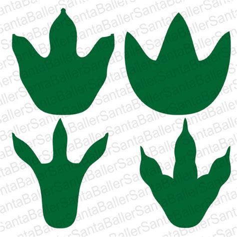 Dinosaur Footprints SVG And PNG Files Etsy