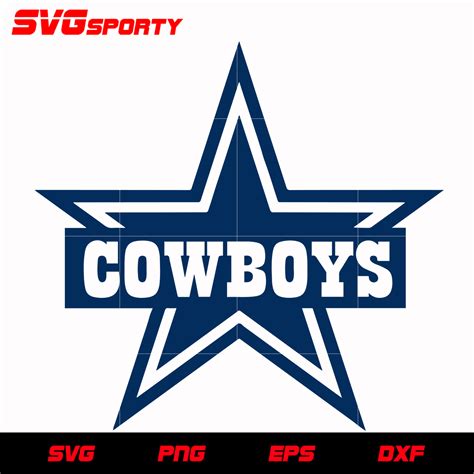 Dallas Cowboys Logo Svg Nfl Svg Eps Dxf Png Digital File Svg Sporty