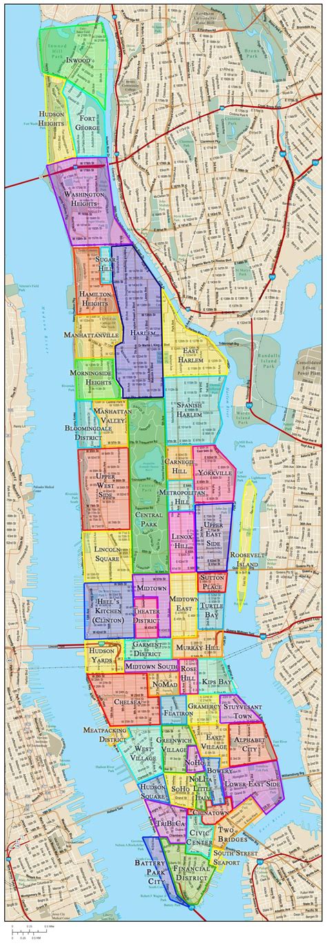 Printable Street Map Of Manhattan