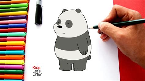 Cómo dibujar a PANDA de Osos Escandalosos KidsLetsDraw YouTube