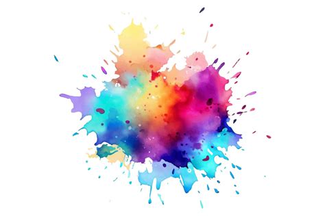 Colorful Ink Splash Paint Splatter Graphic By Pixeness Creative Fabrica