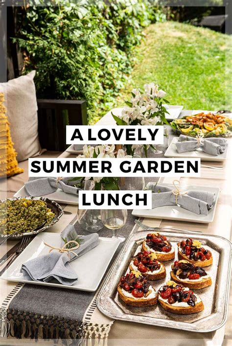 A Lovely Summer Garden Lunch Summer Lunch Menu Entertaining Lunch