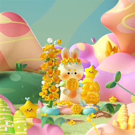 Cartoon Scene 3d Design—发现小而美 On Behance