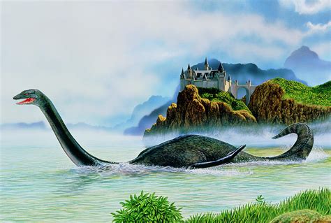 Artwork Of The Loch Ness Monster By Science Photo Library