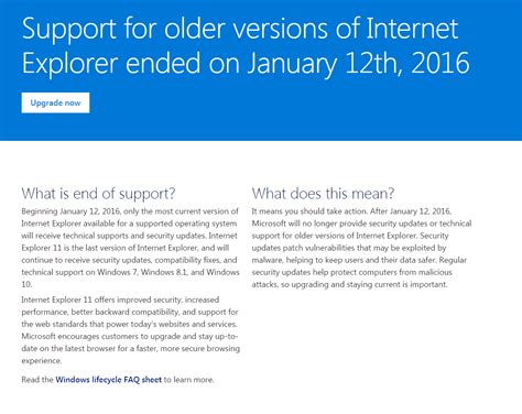 Microsoft Ends Support For Internet Explorer Samaritan Technologies