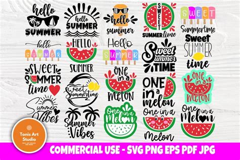 Summer Svg Bundle Beach Svg Hello Summer Svg Quotes Svg