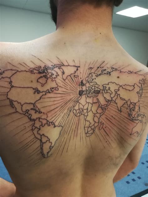 World Map Tattoo Designs