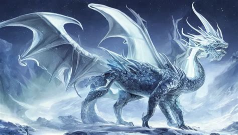 Epic Ice Dragon With Trendy Shapes In A Nordic Stable Diffusion