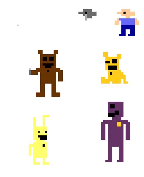 I Remade Some Of The Fnaf Minigame Sprites To Look More Accurate To An