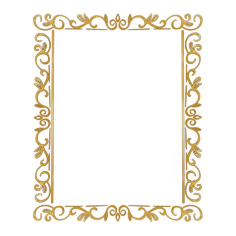 Vintage Golden Victorian Frame Frame Victorian Border PNG Transparent Clipart Image And PSD