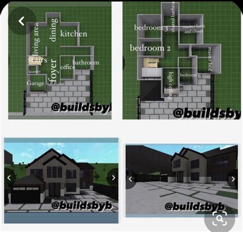 Bloxburg 2 Story House Layout House Layouts Two Story House Design