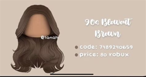 Aesthetic Brown Hair Codes Roblox Artofit