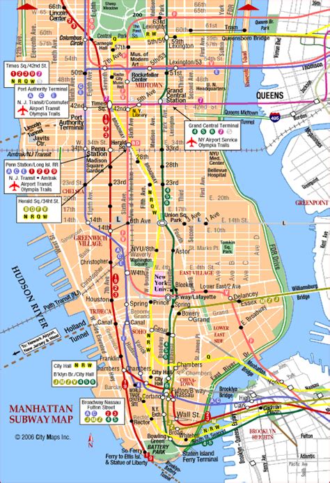 Manhattan Ny Map Printable