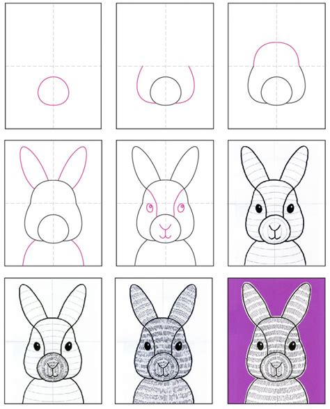 How To Draw A Bunny Step By Step For Kids