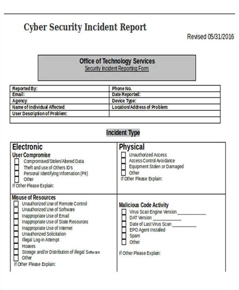 39 Incident Report Templates In Word