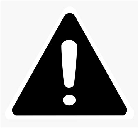 Warning Icon Png Black