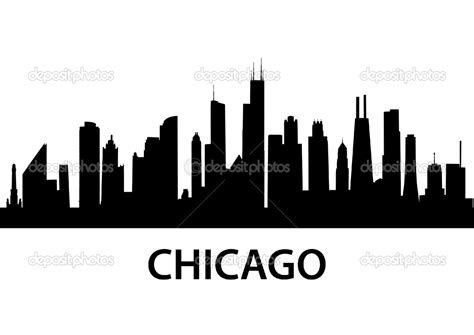 Chicago Skyline Silhouette Free Clipart Best