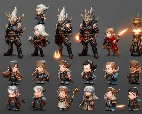 Premium Ai Image Wizard Rpg Game Sprite Sheet