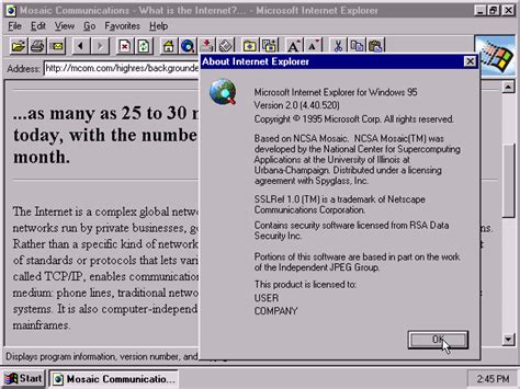 Winworld Internet Explorer 2