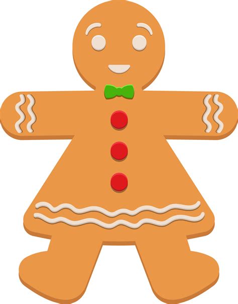 Gingerbread Man Clipart Design Illustration 9342600 PNG