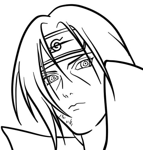 Coloriage Itachi G Nial Imprimer Itachi Coloring Pages Naruto The