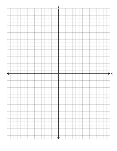 5 Free Printable Graph Paper With Axis X And Y And Numbers