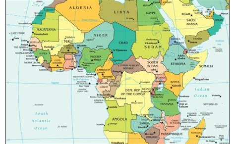 African Countries And Capitals Africa Facts 2014 12 20 Africa Map