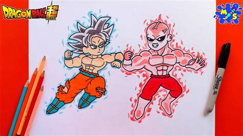 Goku Vs Jiren Drawing How To Draw Goku Ultra Instinct Vs Jiren Full